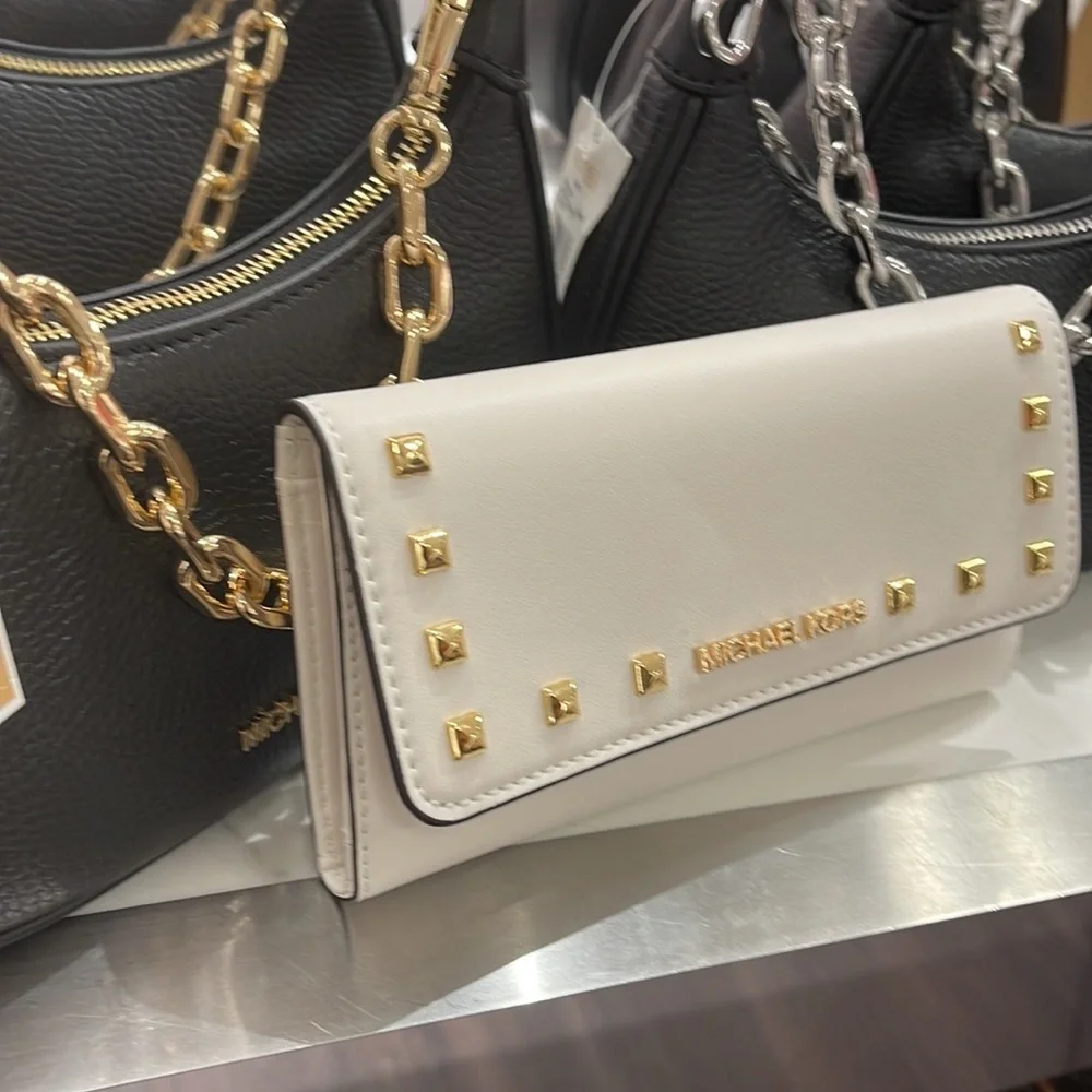 MICHAEL KORS JET SET TRAVEL LADY LARGE TRIFOLD  NON-VEGAN LEATHER WALLET